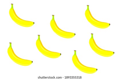 Bananas seamless pattern. Vector illustration