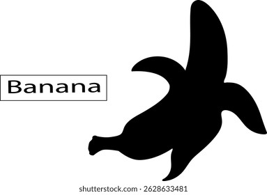 bananas silhouette vector design illustration, 