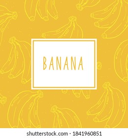 Bananas vector background for print, card, posters, decoration, cover, and etc.