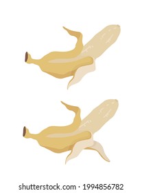 Bananas. Vector drawing for cookbook, recipes, menu. 