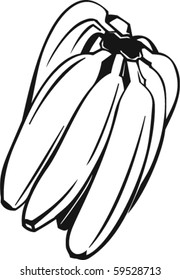 Bananas Vector Illustration