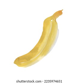 Bananas vector sketch icon isolated on background. Hand drawn watercolor illustration. Bananas sketch icon for infographic, website or app.