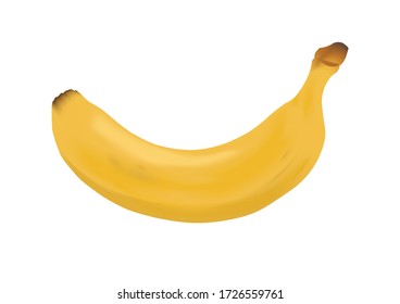 Bananas in the yellow background.