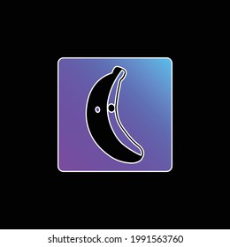 Bananity Social Logo blue gradient vector icon