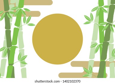 banboo grove frame text space