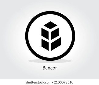 Ilustración del vector criptodivisa del logotipo de Bancor