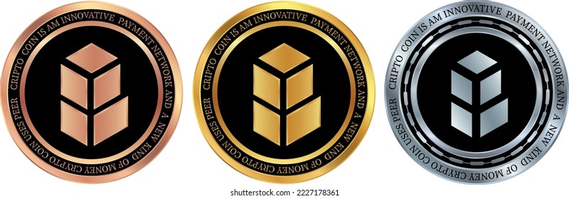 bancor-bnt coin vector illustrations. 3d illustration.