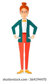Bancrupt business woman.