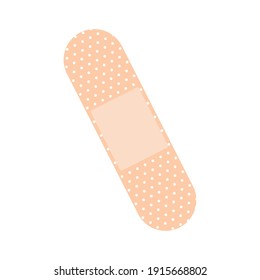 Band Aid Of Beige Color Vector Illustration Design