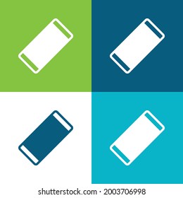 Ayuda de banda Plano cuatro colores conjunto de iconos mínimo