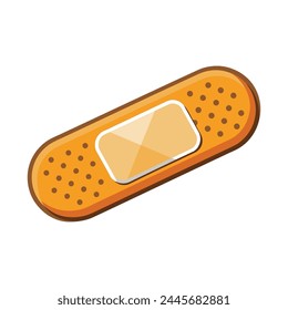 Band aid flat vector illustration on white background