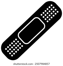 Band aid graphics Injury bandage vector Medical plaster symbol Medical patch vector