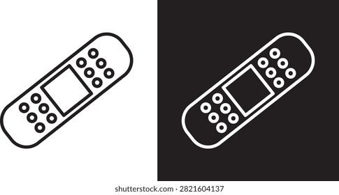 Band aid icon flat sign EPS10..