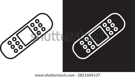 Band aid icon flat sign EPS10..