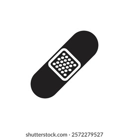 Band aid icon Line Art Logo set