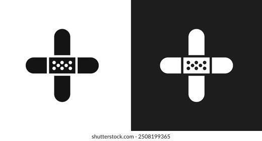 Band aid icon logo set vector