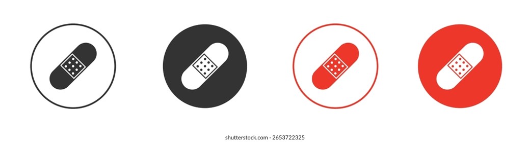 Band aid icon for logo, vector sign symbol for design
