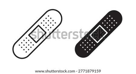 Band aid icon symbol set. Icon design vectors
