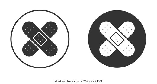 Ícone de band aid, símbolo, pictograma de vetor. Ilustração de elemento simples.
