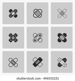 Band aid icons vector