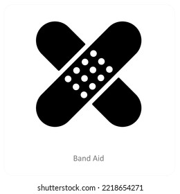 band aid and injury icon concept