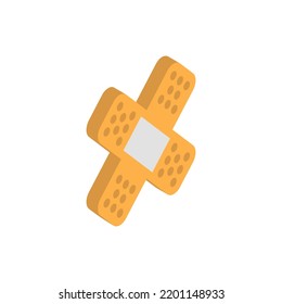 Icono isométrico de Band Aid. ilustración vectorial