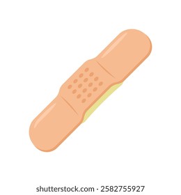 Band Aid, Medicine Flat Vector Illustration - Isolated