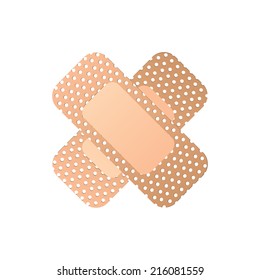 Band aid on white background, vector illustration