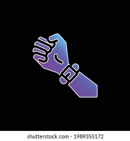 Icono de vector de gradiente azul de banda