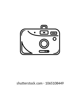 band camera icon. Element of photo and video camera for mobile concept and web apps. Thin line  icon for website design and development, app development. Premium icon on white background