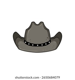 banda cowgirl chapéu cartoon. clássico vintage, ranch country, vaqueiro acessório banda cowgirl chapéu sinal.