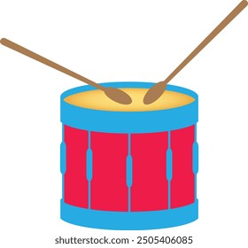 Band Drum. Music Instrument Illustration