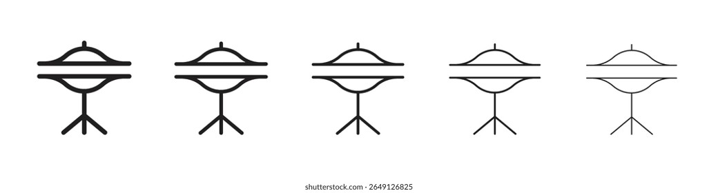 Ícone de bateria de banda ilustração vetorial isolado