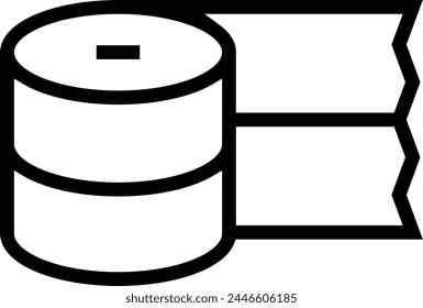band icon. Thin linear style design isolated on white background