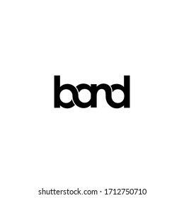 band letter original monogram logo design