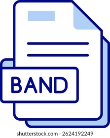 Band Line vector Icon Design