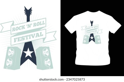Band logos, album covers, party time musical festival vector illustration t-shirt design editable template