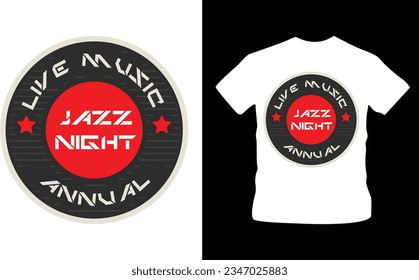 Band logos, album covers, party time musical festival vector illustration t-shirt design editable template