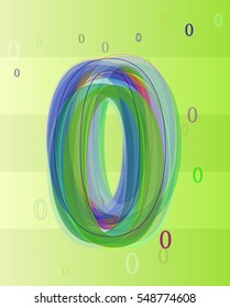 band of magical overlap, class banner into Number 0 vector background