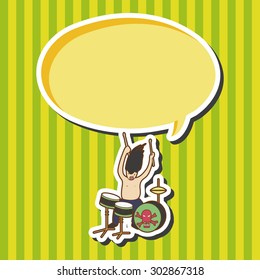 band member drummer theme elements