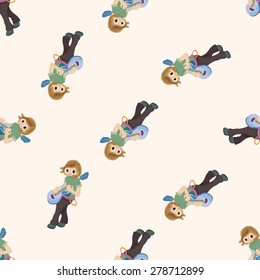 band member guitar player , cartoon seamless pattern background
