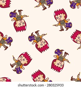 band member guitar player , cartoon seamless pattern background