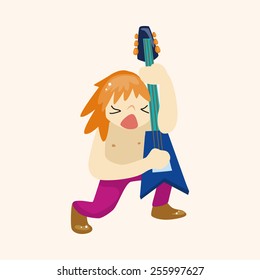 band member guitar player theme elements