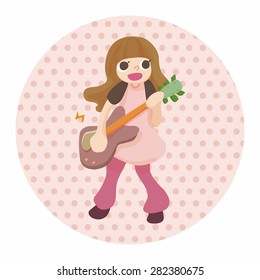 band member guitar player theme elements