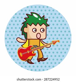 band member guitar player theme elements