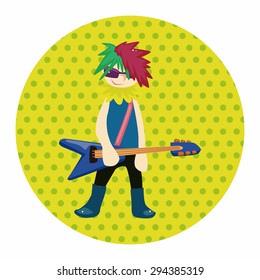 band member guitar player theme elements