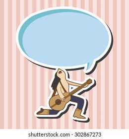 band member guitar player theme elements