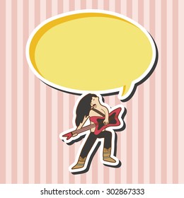 band member guitar player theme elements