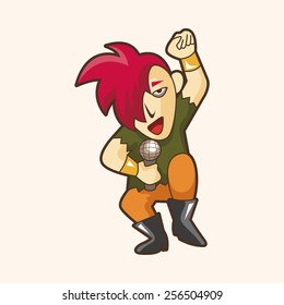 band member singer theme elements