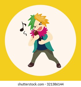 band member singer theme elements
